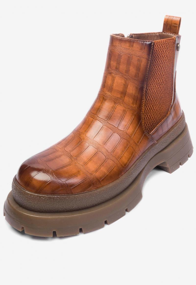 Botín Mujer Camel Coconi Chancleta Chancleta